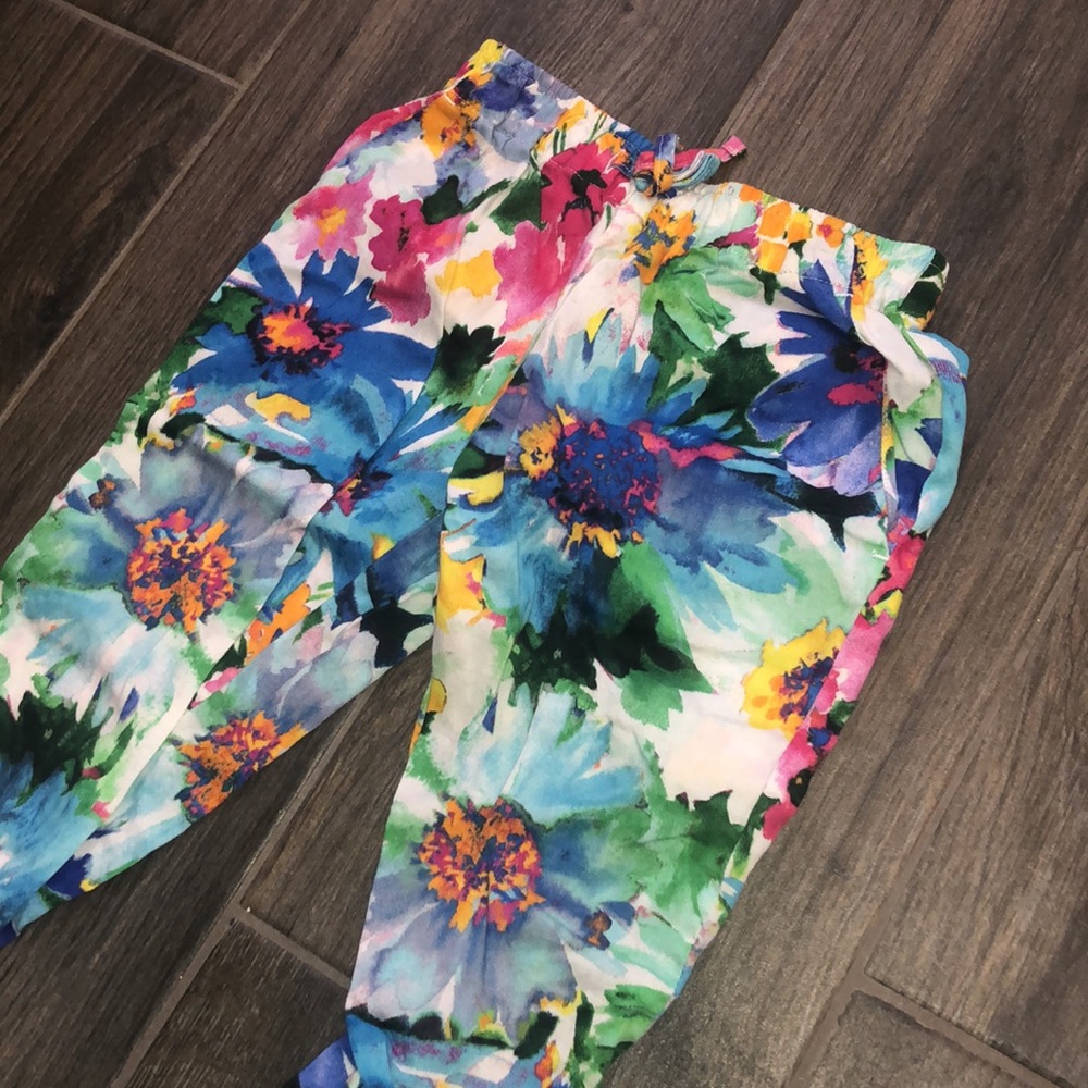 POLO Ralph Lauren floral cotton joggers 4T